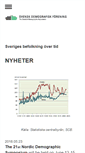 Mobile Screenshot of demografi.se