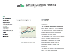 Tablet Screenshot of demografi.se